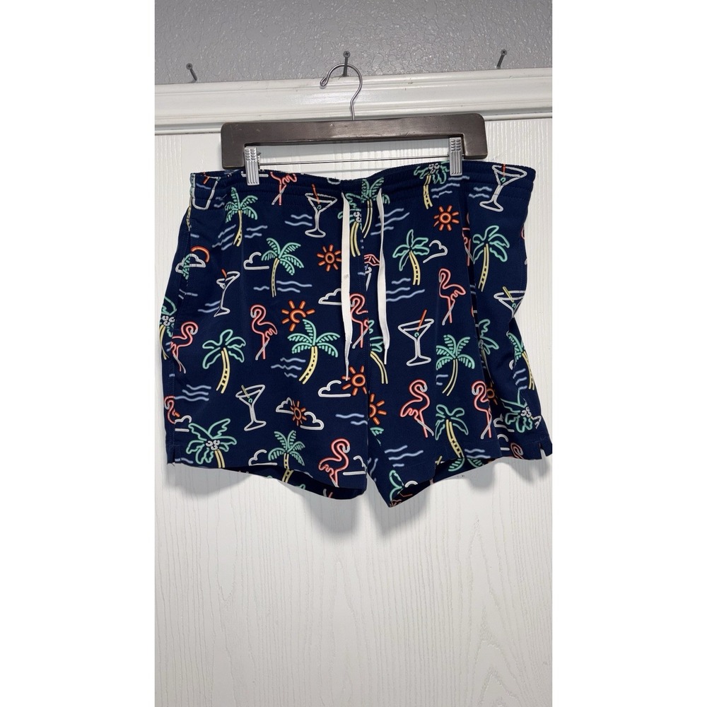 Chubbies The Neon Lights Swim Trunks Mens XL Extra Large 5" Inseam